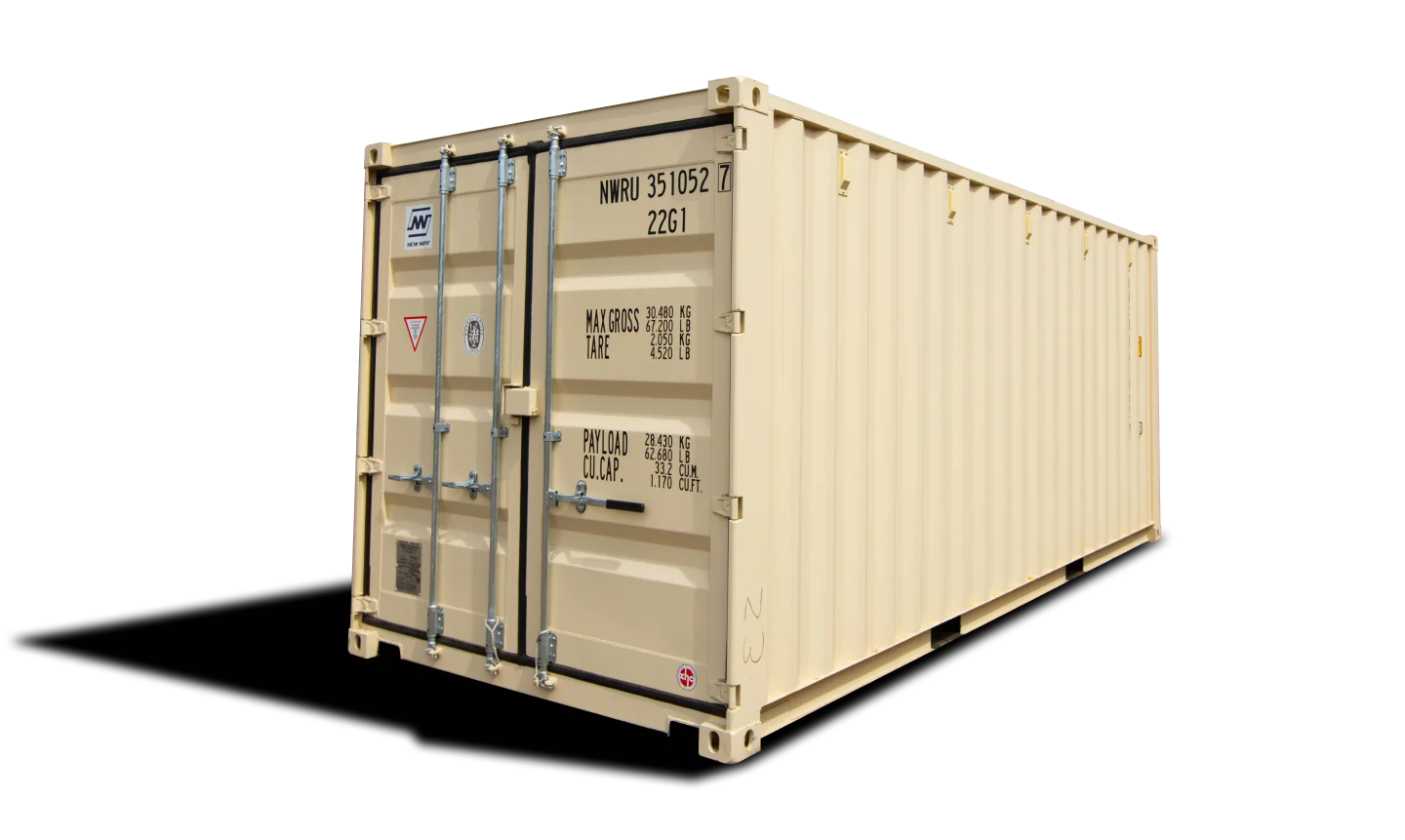 Individual using a shipping container as a workshop or storage unit