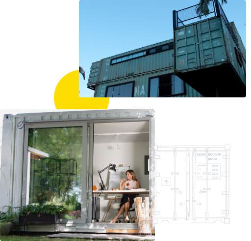 Shipping container home example