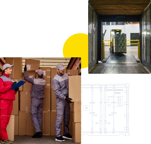 Shipping container used for moving house